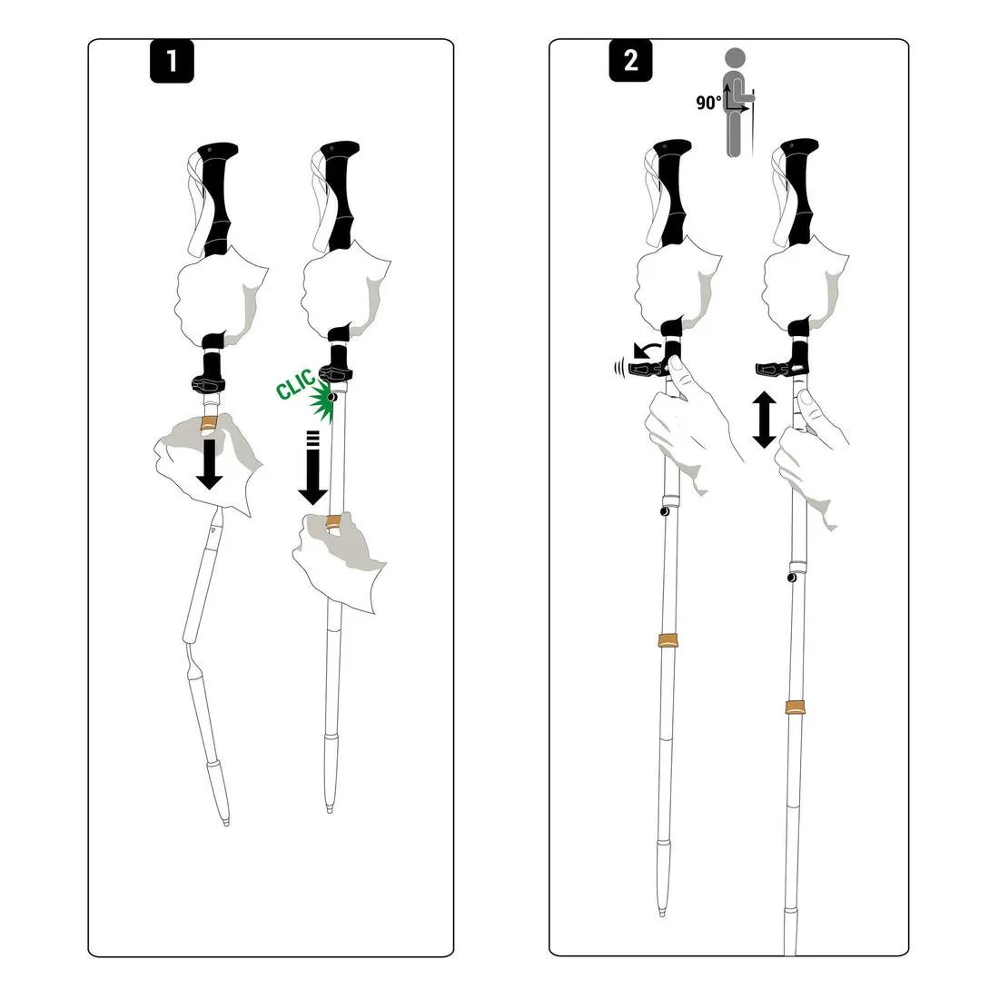 1 Ultra compact Trekking Pole - MT900