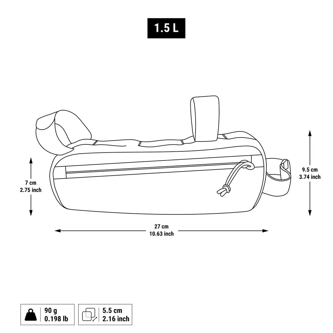 1.5 L Frame Bag ACTV 100