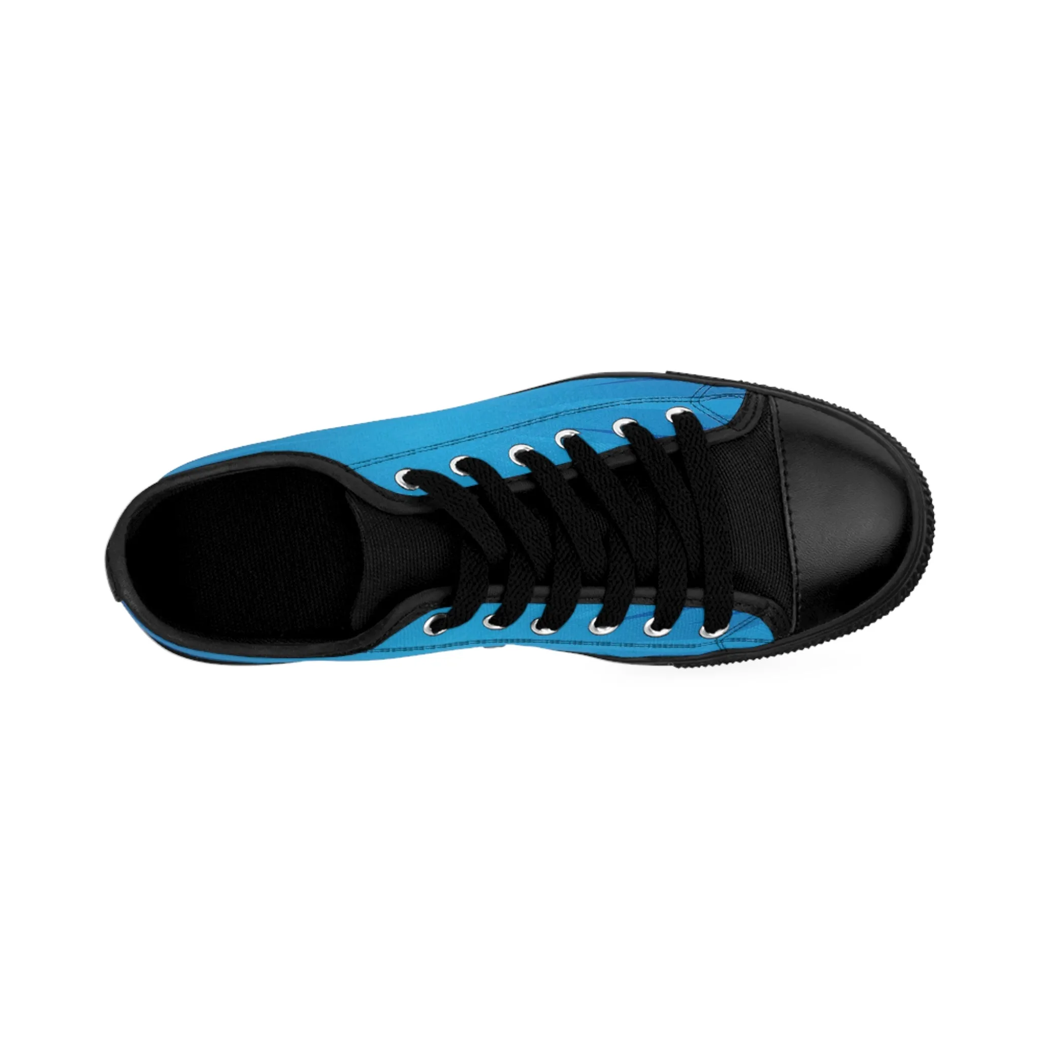 Abstract Blue Comic Women's Sneakers