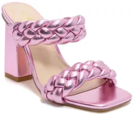 Chunky High Heel Sandal - Pink