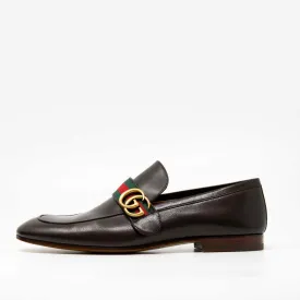 Gucci Brown Donnie Double G Loafers 9