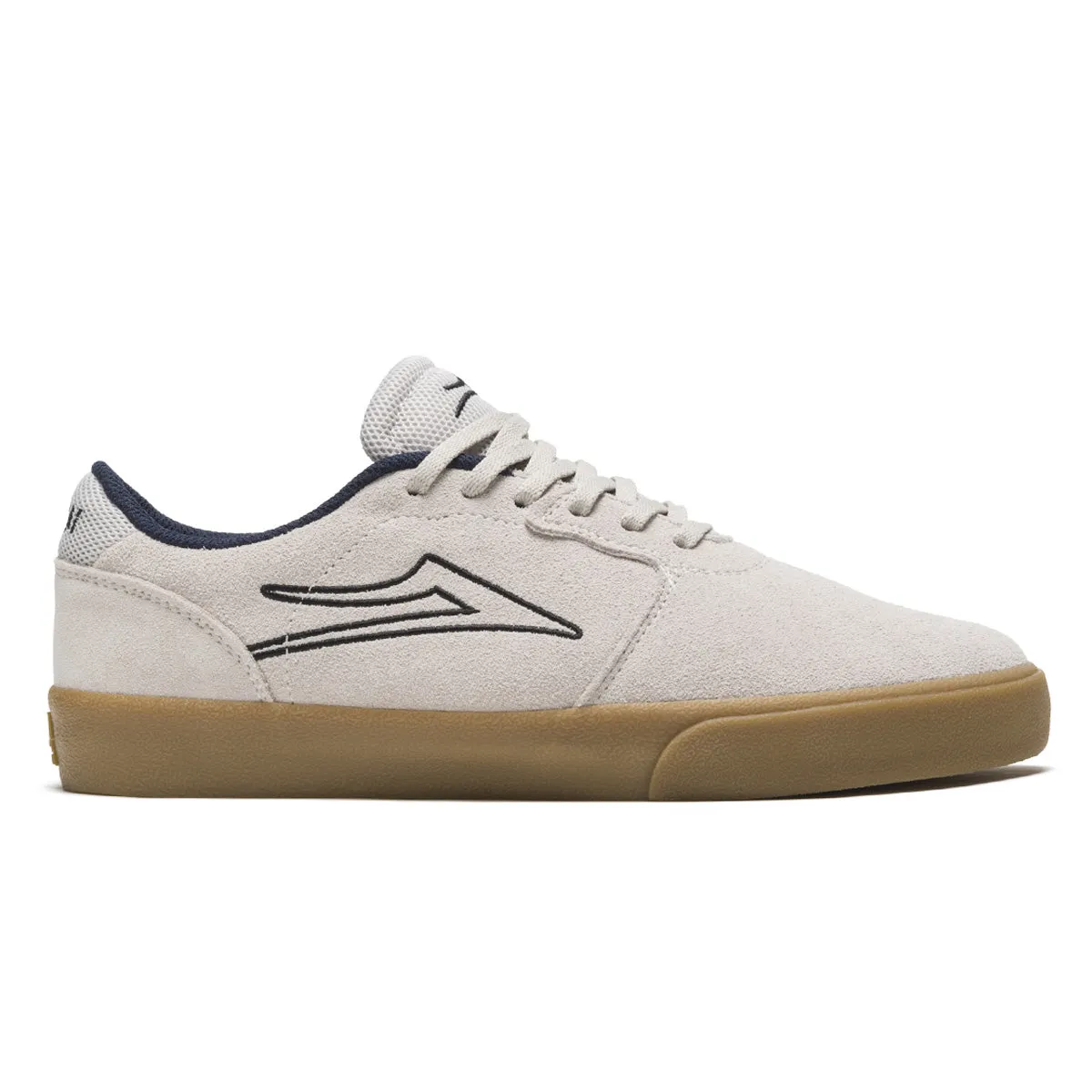 Lakai Cardiff Shoes - White/Gum