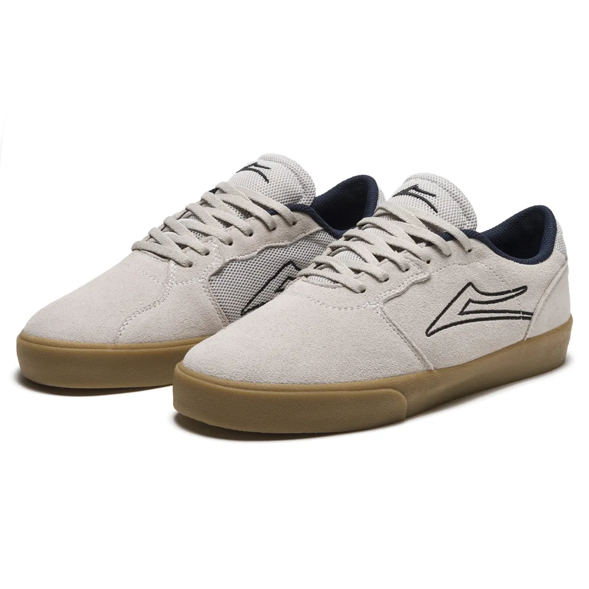 Lakai Cardiff Shoes - White/Gum