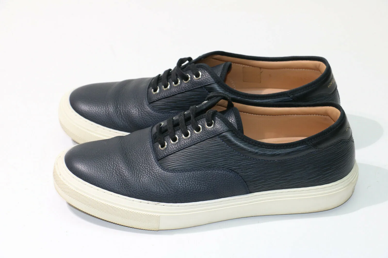 Louis Vuitton Blue Leather Fashion Sneakers Size 9