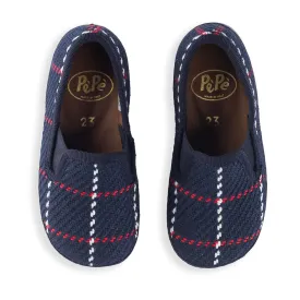 Tommy Blue and Red Loafer Shoes